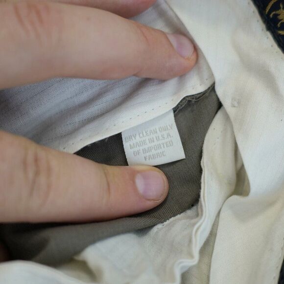 Hart Schaffner Marx Wool Beige Pleated High Rise Dress Pants Trousers 43/28 Line - Picture 5 of 8